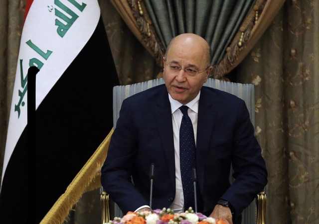 الرئيس العراقي يدعو لاستقرار المنطقة