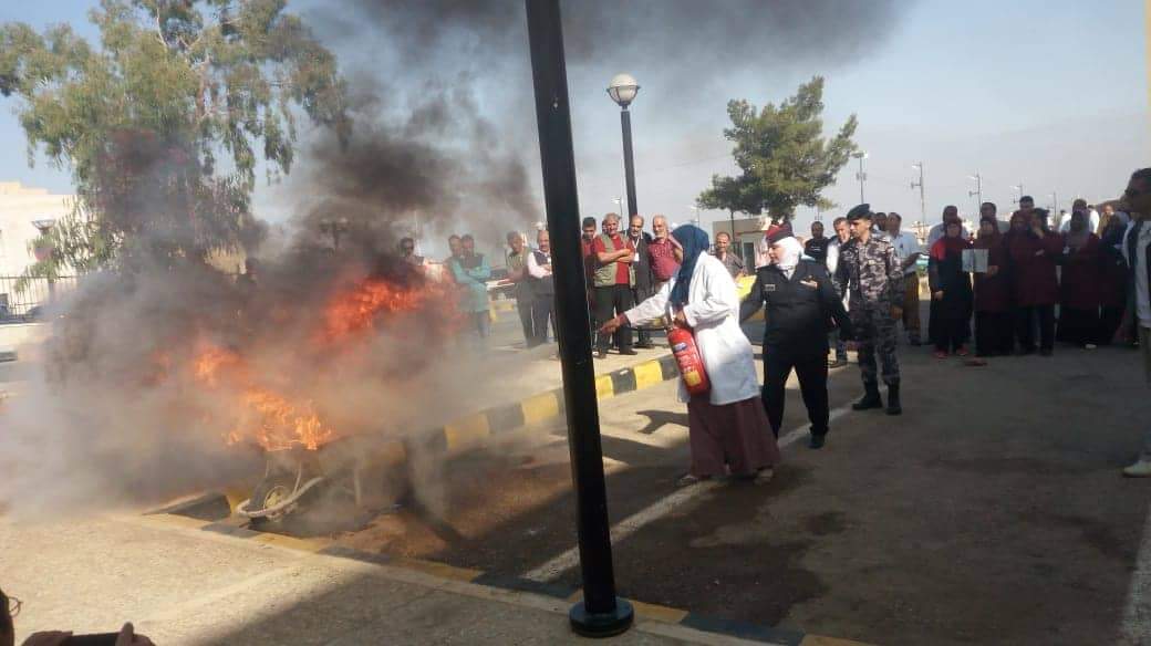 دفاع مدني غرب اربد : تنفذ تمرين وهمي مفترض