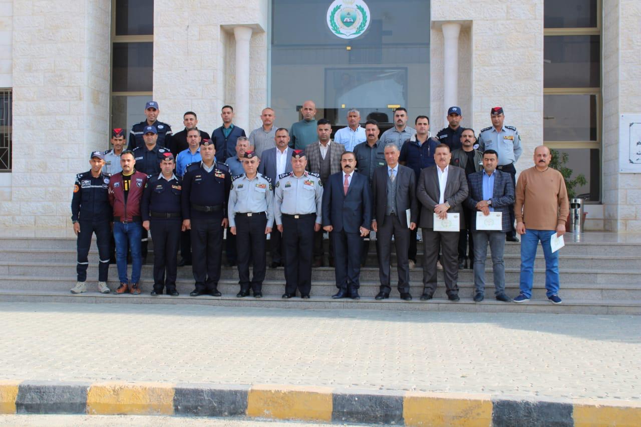 الدفاع المدني يحتفل بتخريج  دوره للدفاع المدني العراقي