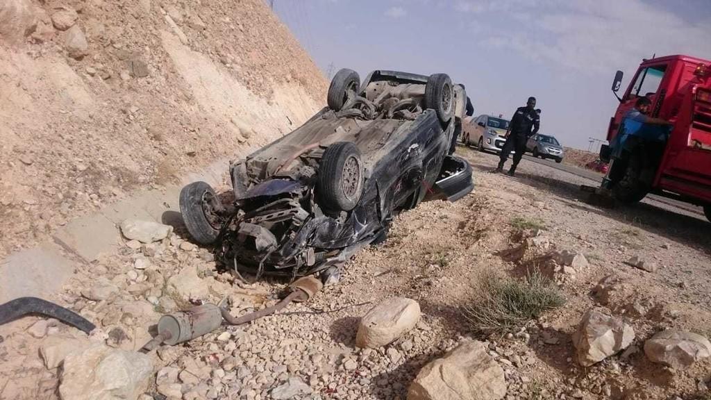 5 اصابات بحادث تدهور مركبة في مادبا