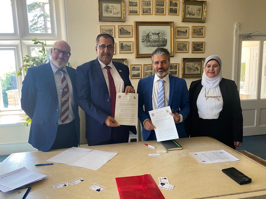 Al-Marashdeh signs a memorandum of understanding with Abbey College in Malvern, England