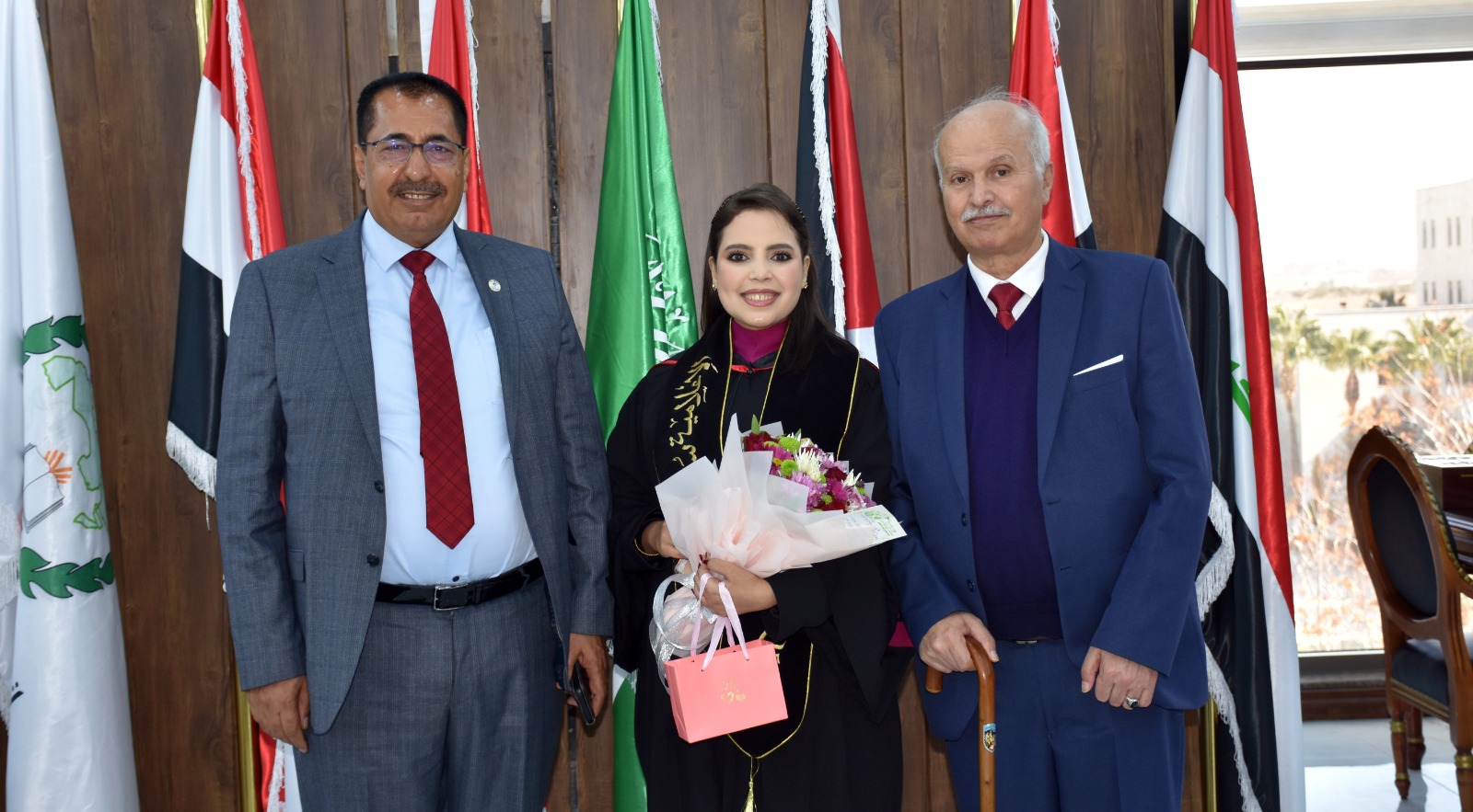 مناقشة رسالة ماجستير في الإعلام بجامعة جدارا للباحثة ساره بسام المراشده .. صور