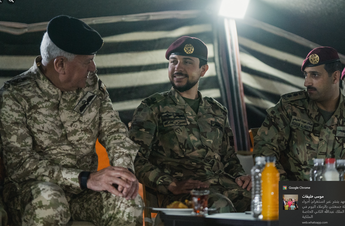 نائب الملك يشارك مرتبات قوات الملك عبدالله الثاني الخاصة الملكية مأدبة الإفطار