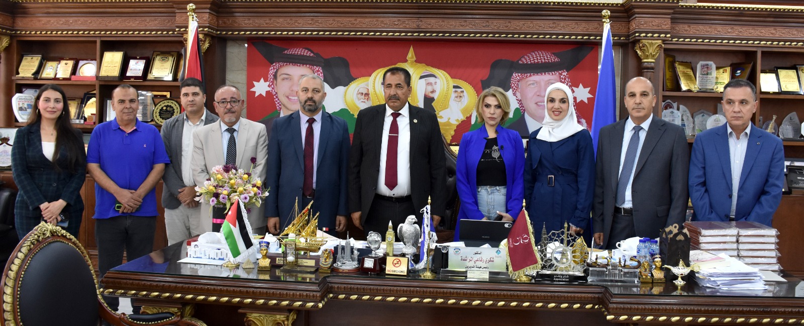 وفد صحفي من مركز "سمارت" التعليمي الفلسطيني يزور جامعة جدارا