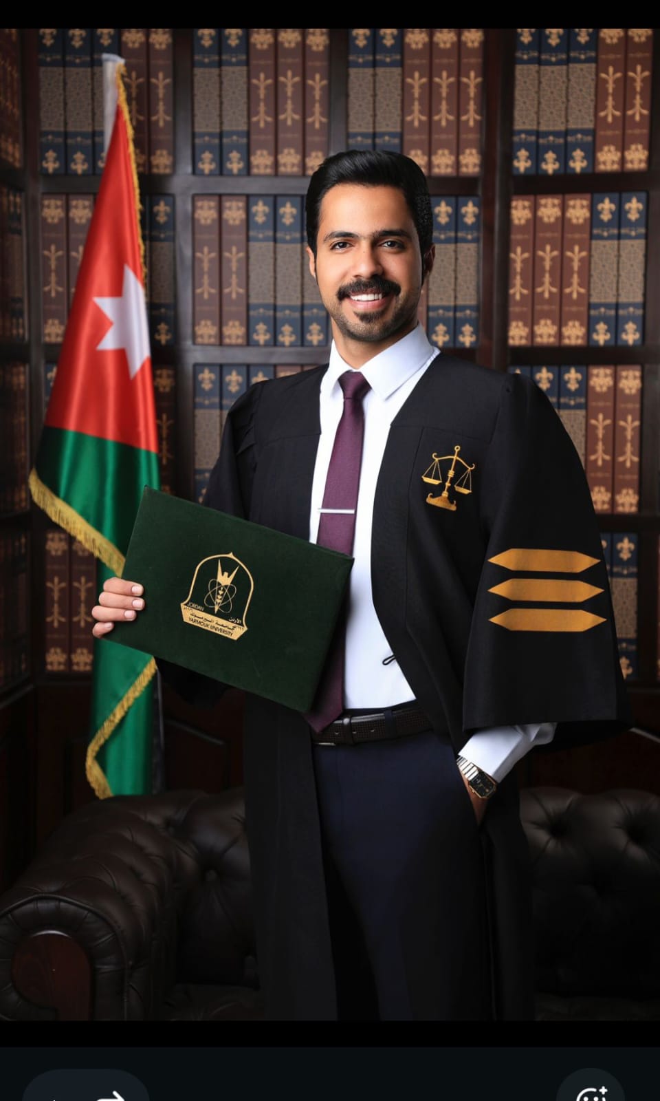 تهنئة بتخرّج زيد نجل الأخ رضوان مصطفى النعسان